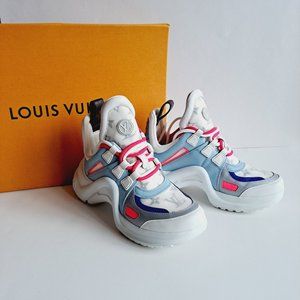 Louis Vuitton Women's Multicolor Light Blue LV Archlight Sneakers Size 36 / 6